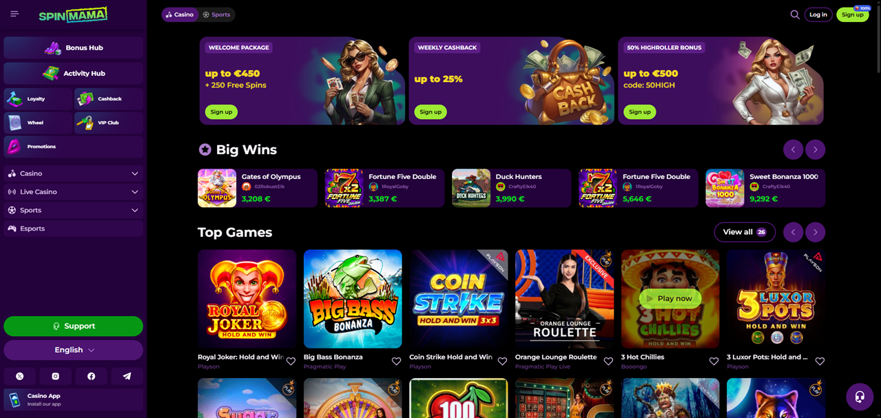 Spinmama Casino Twoje Miejsce na Niezapomniane Wrażenia z Gry